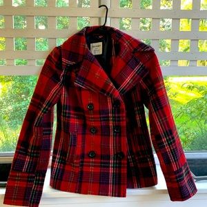 Old Navy XS plaid coat